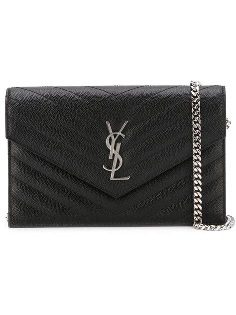 ysl monogram chain wallet replica|ysl monogram quilted wallet.